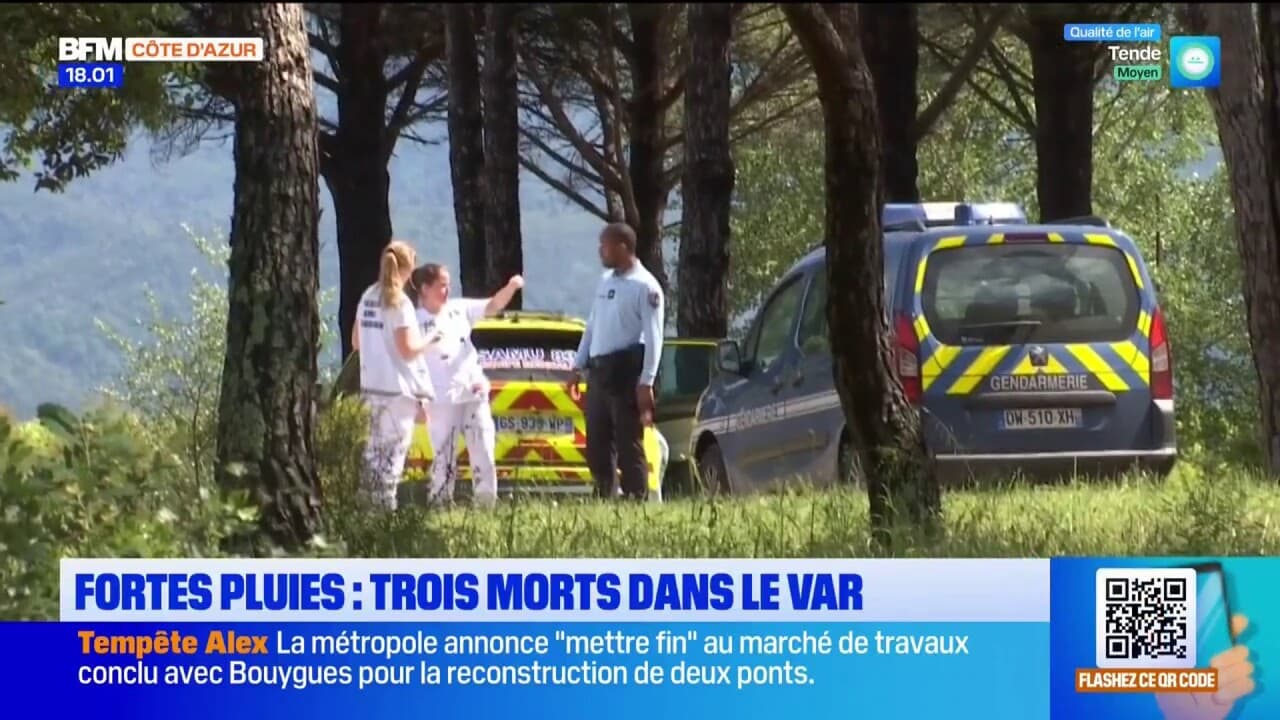 Intempéries dans le Var : 3 morts dont une femme piégée dans sa voiture à Vidauban