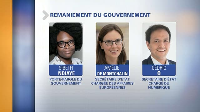 Sibeth Ndiaye, Amélie de Montchalin et Cédric O entrent au gouvernement