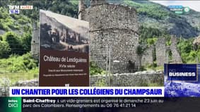 Hautes-Alpes: un chantier pour les collégiens du Champsaur au château de Lesdiguières