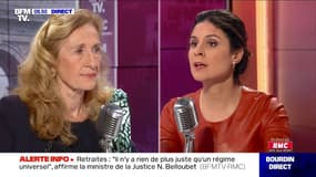 "On ne peut pas nous faire le reproche de négocier et en même temps d'imposer des choses qui sont tombées du ciel" - Nicole Belloubet sur la réforme des retraites