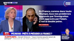 Valérie Pécresse: "La différence entre Eric Zemmour et nous, c'est que nous ne mélangeons pas 'islam' et 'islamisme'"