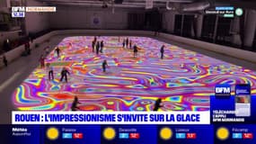 Rouen: l'impressionnisme s'invite à la patinoire