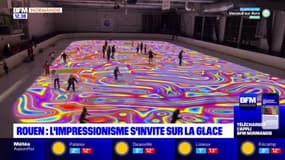 Rouen: l'impressionnisme s'invite à la patinoire