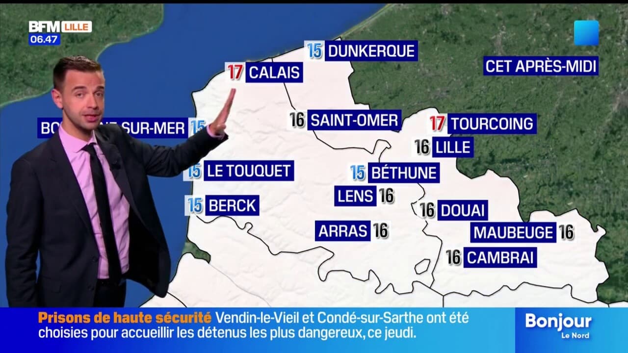 Météo nord-pas-de-calais: des nuages et quelques éclaircies ce vendredi, jusqu'à 17°c à calais