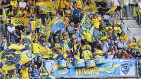Des supporters de Clermont à Montpellier, le 7 juin 2025