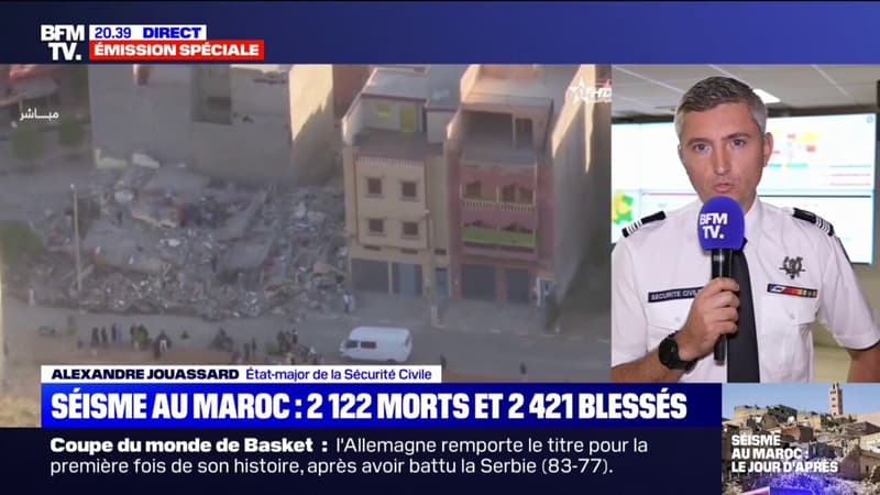 Alexandre Jouassard, état-major de la Sécurité civile, détaille les moyens français prêts à être mis à disposition du Maroc