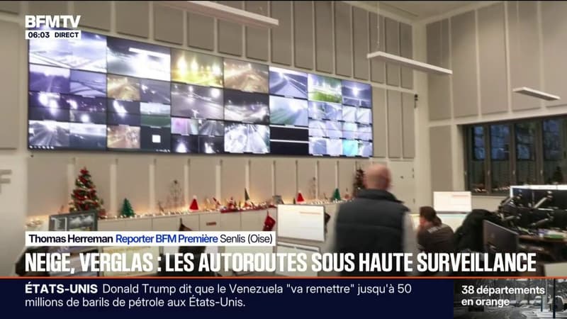 Neige-verglas: une surveillance accrue des autoroutes