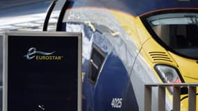 Un train Eurostar à destination de Paris, à la gare St Pancras de Londres, le 18 janvier 2021