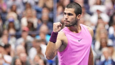 L'Espagnol Carlos Alcaraz durant la finale de l'US Open, 7 septembre 2025