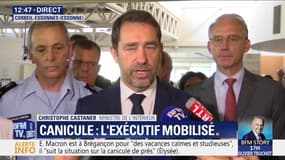 Canicule: Christophe Castaner appelle à la prudence face aux risques d'incendies et de noyades