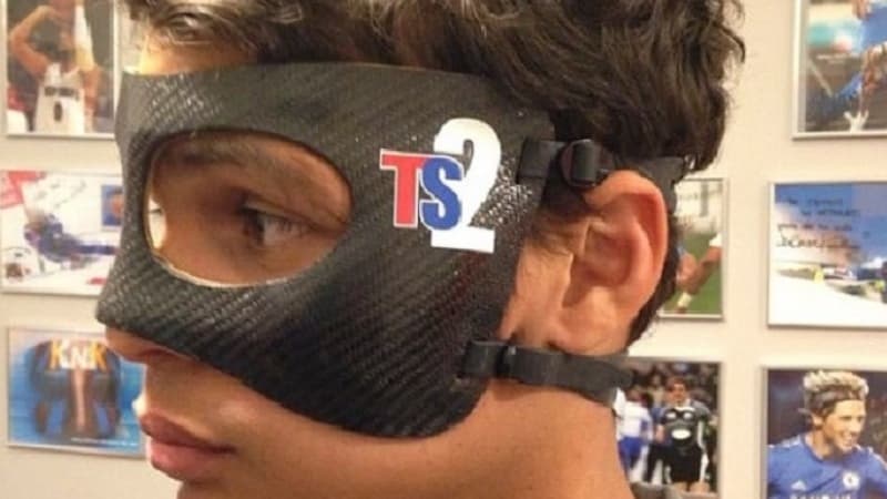 Thiago Silva avec son masque