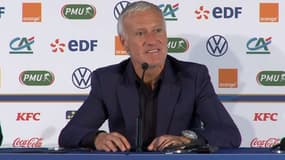 Didier Deschamps en conférence de presse au Stade de France, le 8 octobre 2020