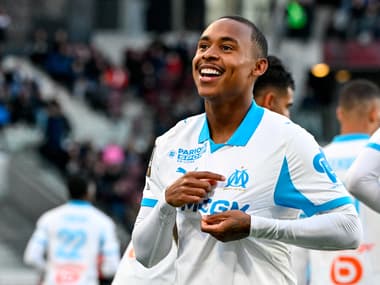 Igor Paixao, joueur de l'OM et buteur le 4 octobre 2025