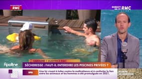 Caroline, auditrice RMC : "Oui j'ai une piscine mais je compense ailleurs"