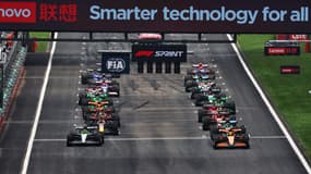 Une grille de départ en F1 en avril 2024