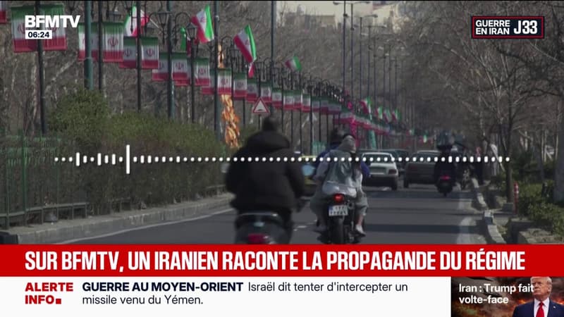Guerre au Moyen-Orient: un Iranien raconte la propagande de la République islamique à BFMTV
