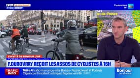 Paris: le ministre François Durovray reçoit des associations de cyclistes ce lundi