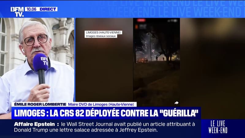 Violences à Limoges: "Ce ne sont pas des jeunes qui s'ennuient, ils étaient organisés pour faire de la guérilla urbaine", affirme le maire
