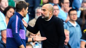 Mauricio Pochettino et Pep Guardiola