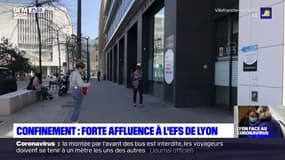Confinement : forte affluence à l'EFS de Lyon