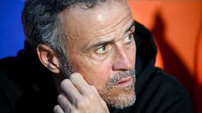 Luis Enrique lors du match Montpellier-PSG (1-4, L1), le 10 mai 2025