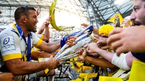 Romain Sazy lors de la finale de la Champions Cup. 