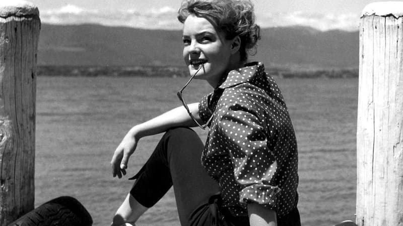 L'actrice Romy Schneider en 1956