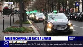 Paris reconfiné: les chauffeurs de taxi à l'arrêt