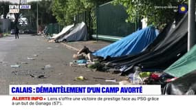 Calais: une opération de démantèlement d'un camp de migrants avortée
