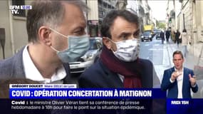 "On doit s'assurer que les professionnels soient nos alliés." Après son entrevue à Matignon, le maire EELV de Lyon Grégory Doucet s'exprime