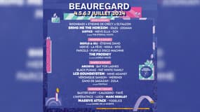 La programmation du festival Beauregard, prévu entre le 4 et le 7 juillet 2024. 