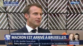 Conseil européen: Emmanuel Macron tient à ce qu'il puisse en sortir avec "la nouvelle équipe" qui dirigera l'UE
