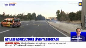 Colère des agriculteurs: le barrage levé sur l'A51 à Aix-en-Provence