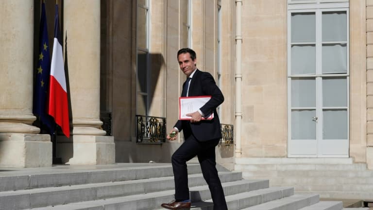 Le ministre délégué aux Transports Jean-Baptiste Djebbari, à l'Elysée le 27 juillet 2020