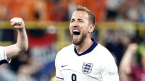 Harry Kane lors de la demi-finale de l'Euro Angleterre-Pays-Bas, le 14 juillet 2024.