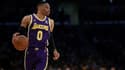 La recrue des Lakers Russell Westbrook, le 23 mars face à Philadelphie à Los Angeles