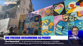 Marseille: une fresque ukrainienne au Panier