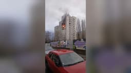 Un incendie s'est déclenché ce vendredi 23 janvier rue d'Arcole, à Lille, au dixième étage d'un immeuble.