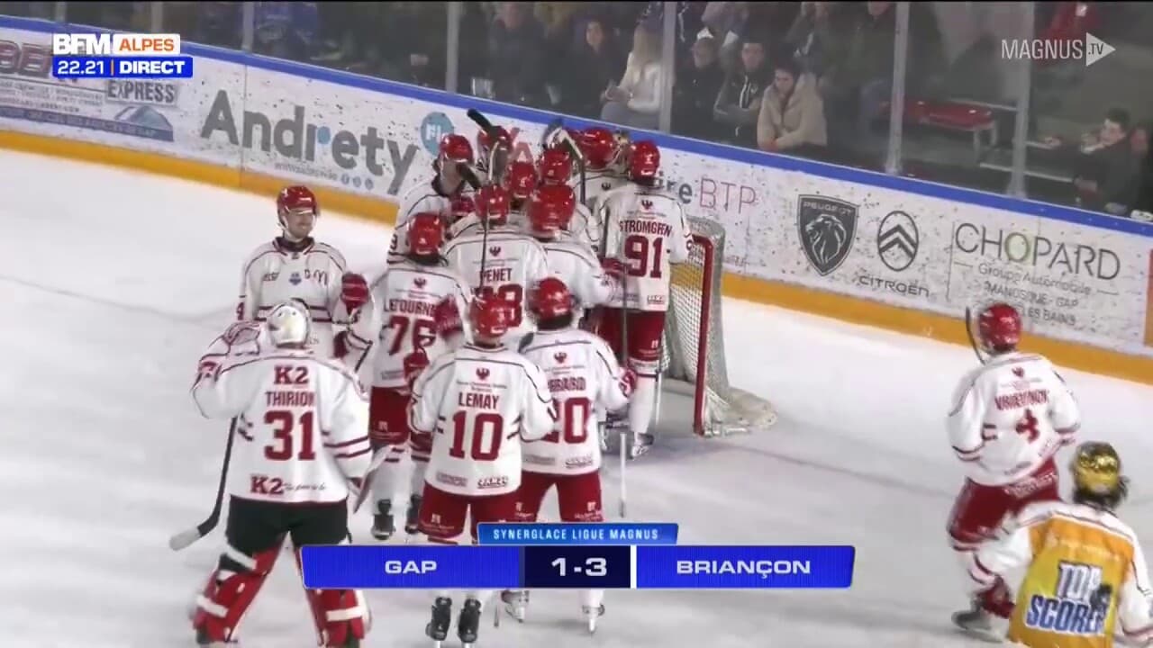 Ligue Magnus: nouvelle victoire des Diables Rouges de Briançon face aux ...