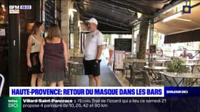 Alpes-de-Haute-Provence: retour du masque dans les bars
