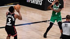OG Anunoby au moment de décrocher son tir victorieux
