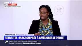 Sibeth Ndiaye: le gouvernement a "proposé l'âge pivot à 64 ans au cas où les partenaires sociaux ne parviendraient pas à se mettre d'accord"