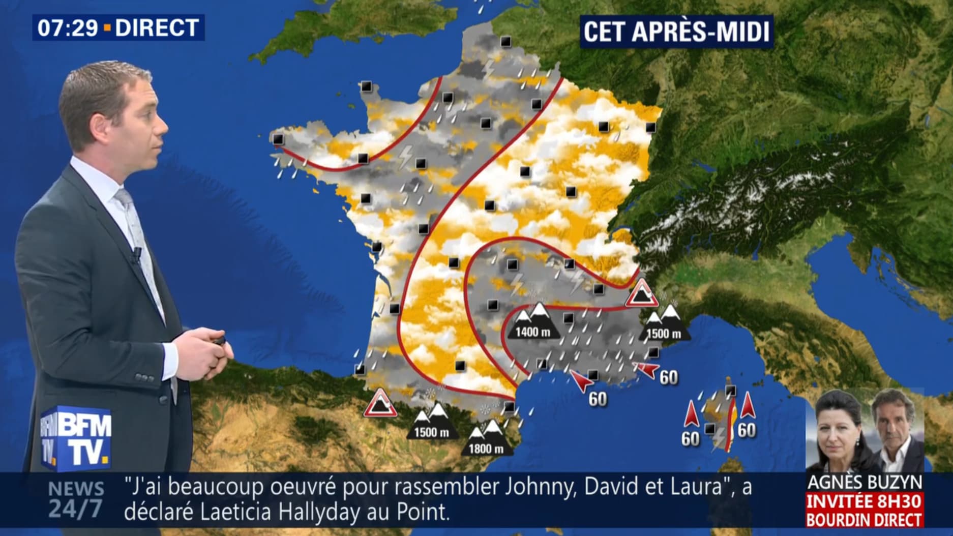 Météo du jeudi 12 avril 2018 l'après-midi. Météo du jeudi 12 avril 2018 l'après-midi.