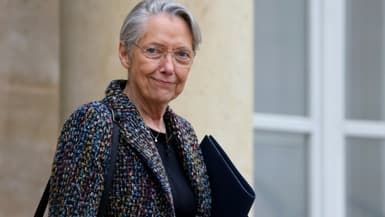 La ministre démissionnaire de l'Education et ancienne Première ministre Elisabeth Borne à Paris, le 5 février 2025