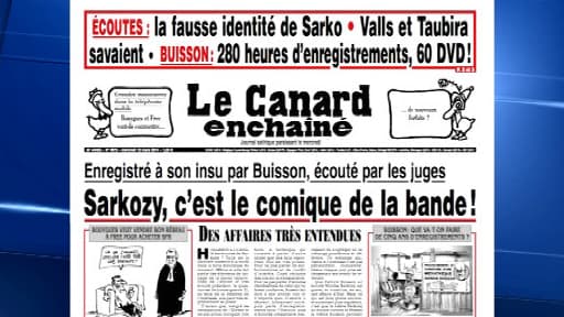 La "Une" du "Canard enchaîné" mercredi 12 mars