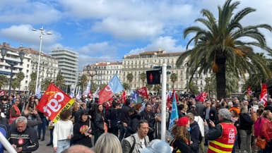 Les manifestants étaient de nouveau mobilisés à Toulon ce jeudi matin.