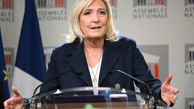 Marine Le Pen à l'Assemblée nationale le 6 décembre 2022