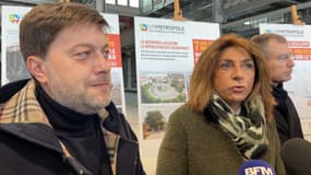 Benoît Payan et Martine Vassal lors du groupement d’intérêt public de Marseille en Grand le 10 décembre 2024.