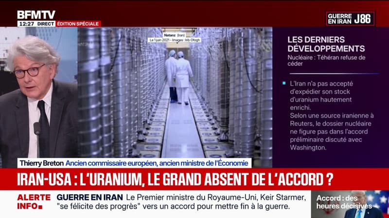 Accord possible entre l'Iran et les États-Unis: "le grand perdant, c'est Benjamin Netanyahu", estime Thierry Breton