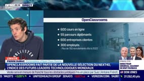 Pierre Dubuc (OpenClassrooms) : OpenClassRooms fait partie de la nouvelle sélection du Next40 - 08/02